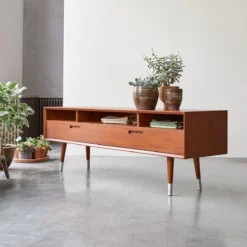 Magda 50's - Meuble TV En Acajou 180 Cm 8 Magda 50's - Meuble TV En Acajou 180 Cm -Homezia Soldes Boutique 1200 1200 meuble tv en acajou magda 50s 180 cm 3