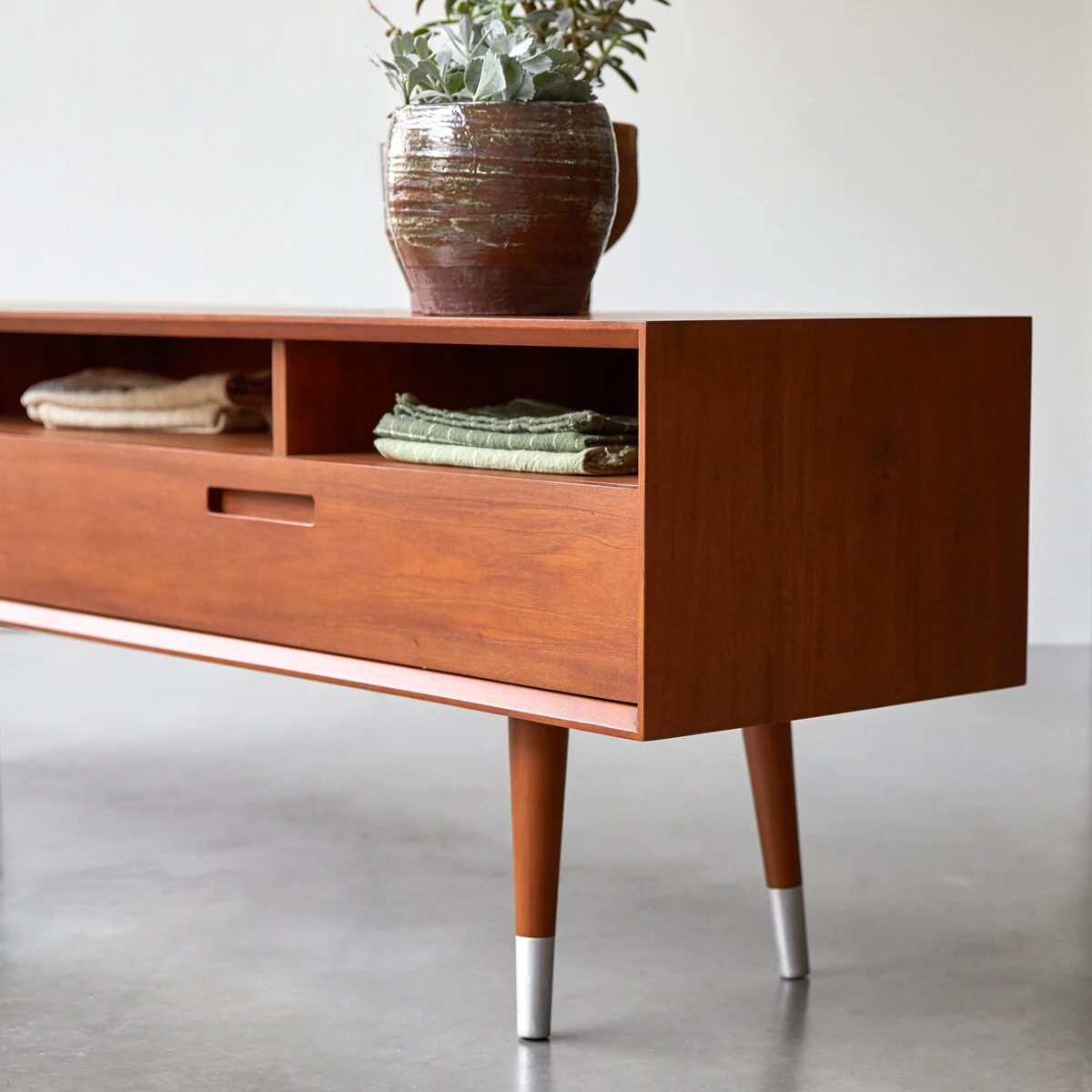Magda 50's - Meuble TV En Acajou 180 Cm 5 Magda 50's - Meuble TV En Acajou 180 Cm – Image 5