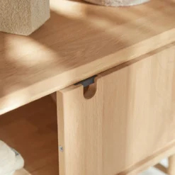 Jonàk - Meuble TV En Chêne Massif 140 Cm -Homezia Soldes Boutique 1200 1200 meuble tv en chene massif jonak 140 cm 5