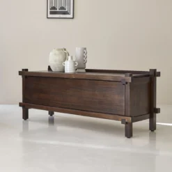 Arko - Meuble TV En Manguier Massif 120 Cm -Homezia Soldes Boutique 1200 1200 meuble tv en manguier massif 120 cm 3