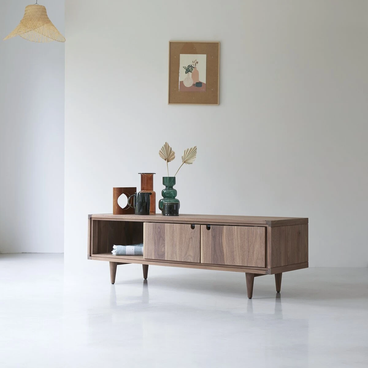 Jonàk - Meuble TV En Noyer Massif 140 Cm 4 Jonàk - Meuble TV En Noyer Massif 140 Cm – Image 4