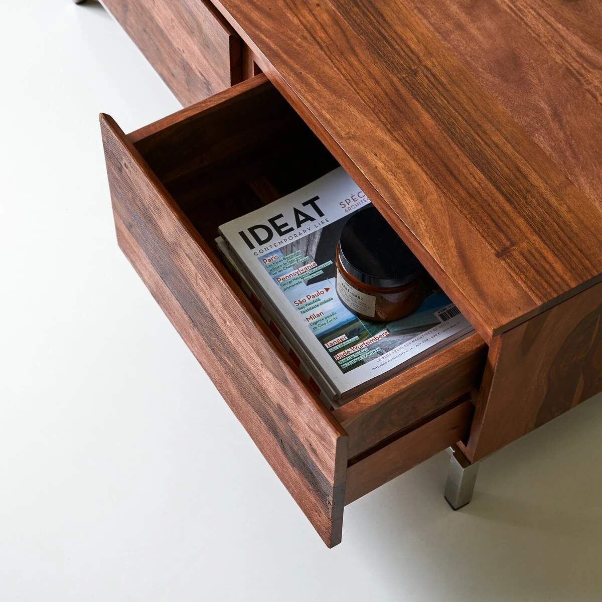 Nova - Meuble TV En Palissandre Massif 205 Cm 8 Nova - Meuble TV En Palissandre Massif 205 Cm â Image 8