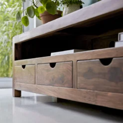 Oliver - Meuble TV En Palissandre Massif 200 Cm -Homezia Soldes Boutique 1200 1200 meuble tv en palissandre massif oliver 200 cm 3