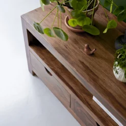 Oliver - Meuble TV En Palissandre Massif 200 Cm -Homezia Soldes Boutique 1200 1200 meuble tv en palissandre massif oliver 200 cm 4