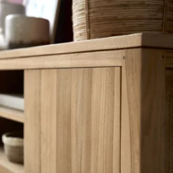 Basil - Meuble TV En Teck 140 Cm -Homezia Soldes Boutique 1200 1200 meuble tv en teck basil 140 cm 4