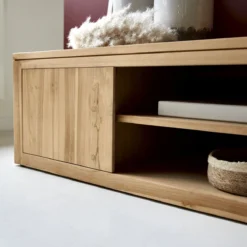 Basil - Meuble TV En Teck 140 Cm -Homezia Soldes Boutique 1200 1200 meuble tv en teck basil 140 cm 6