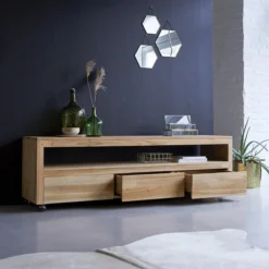 Anoa - Meuble TV En Teck Massif 180 Cm -Homezia Soldes Boutique 1200 1200 meuble tv en teck massif anoa 180 cm 3