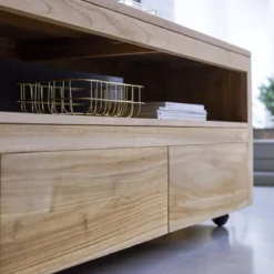 Anoa - Meuble TV En Teck Massif 180 Cm -Homezia Soldes Boutique 1200 1200 meuble tv en teck massif anoa 180 cm 4