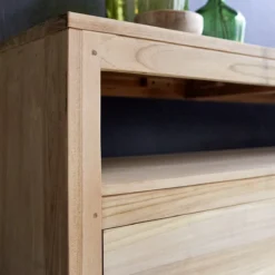 Anoa - Meuble TV En Teck Massif 180 Cm -Homezia Soldes Boutique 1200 1200 meuble tv en teck massif anoa 180 cm 7