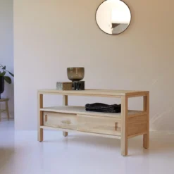 Anton - Meuble TV En Teck Massif 100 Cm 9 Anton - Meuble TV En Teck Massif 100 Cm -Homezia Soldes Boutique 1200 1200 meuble tv en teck massif anton 100 cm 3