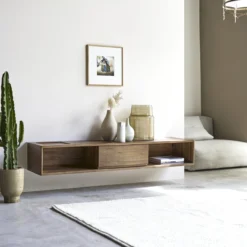 Circa - Meuble TV En Teck Massif 1 Tiroir 160 Cm -Homezia Soldes Boutique 1200 1200 meuble tv en teck massif circa 1 tiroir 160 cm 3