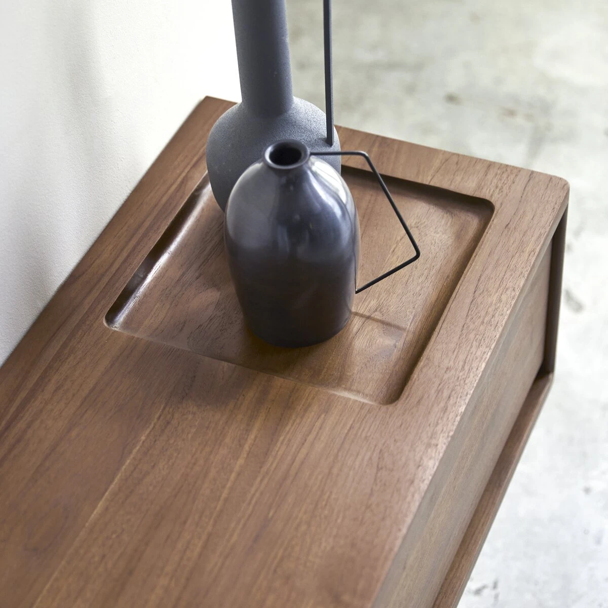 Circa - Meuble TV En Teck Massif 2 Tiroirs 110 Cm 3 Circa - Meuble TV En Teck Massif 2 Tiroirs 110 Cm – Image 3