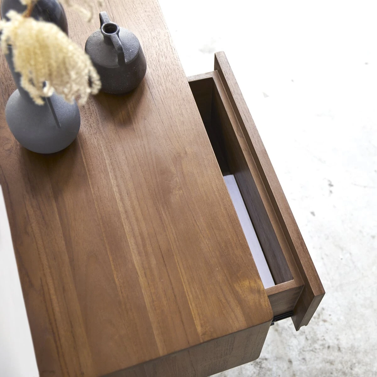 Circa - Meuble TV En Teck Massif 2 Tiroirs 110 Cm 5 Circa - Meuble TV En Teck Massif 2 Tiroirs 110 Cm – Image 5