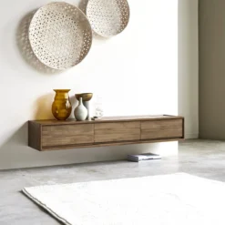 Circa - Meuble TV En Teck Massif 3 Tiroirs 160 Cm -Homezia Soldes Boutique 1200 1200 meuble tv en teck massif circa 3 tiroirs 160 cm 3