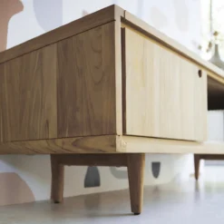 Jonàk - Meuble TV En Teck Massif 140 Cm -Homezia Soldes Boutique 1200 1200 meuble tv en teck massif jonak 140 cm 8