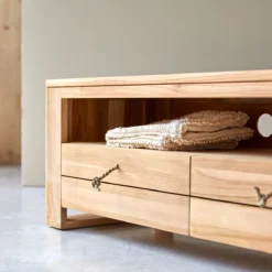Minimalys - Meuble TV En Teck Massif 170 Cm 9 Minimalys - Meuble TV En Teck Massif 170 Cm -Homezia Soldes Boutique 1200 1200 meuble tv en teck massif minimalys 170 cm 4