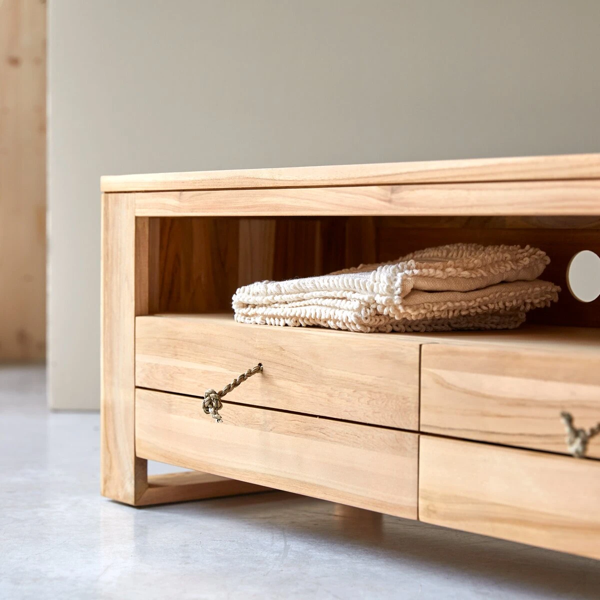 Minimalys - Meuble TV En Teck Massif 170 Cm 5 Minimalys - Meuble TV En Teck Massif 170 Cm â Image 5