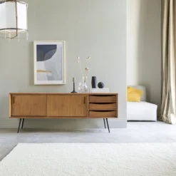 Simen - Meuble TV En Teck 155 Cm