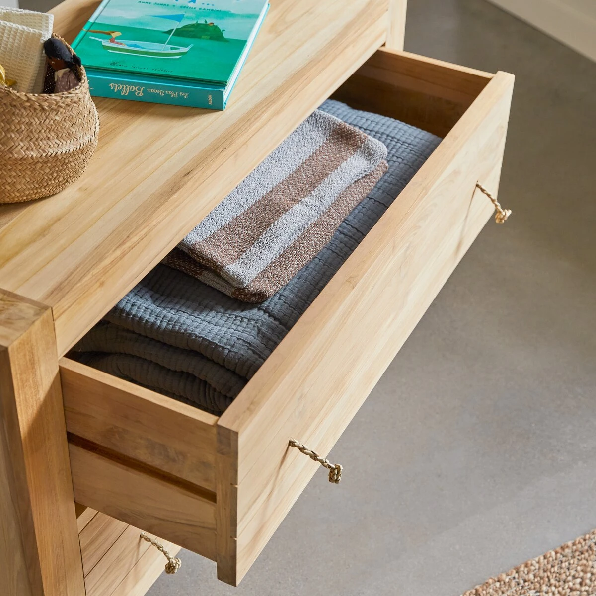 Minimalys - Commode Enfant En Teck Massif 2 Minimalys - Commode Enfant En Teck Massif â Image 2