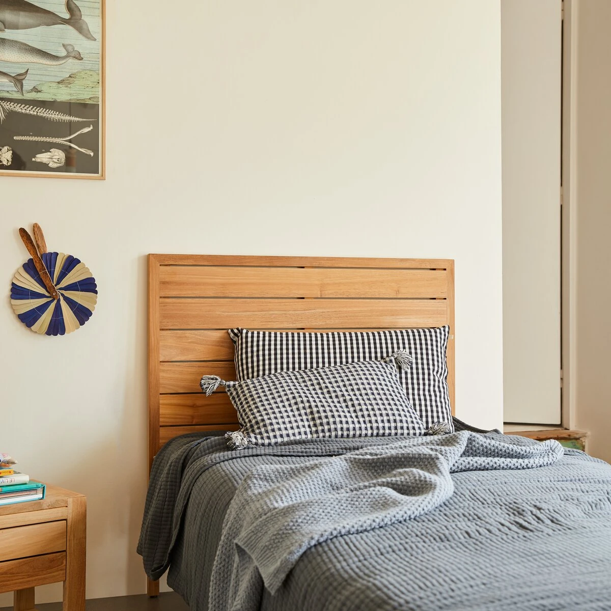 Minimalys - Tête De Lit Enfant En Teck Massif 95cm 4 Minimalys - Tête De Lit Enfant En Teck Massif 95cm – Image 4