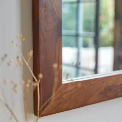 Kwarto - Miroir Déco En Palissandre Massif 100x50 Cm -Homezia Soldes Boutique 1200 1200 miroir deco en palissandre massif kwarto 100x50 cm 2