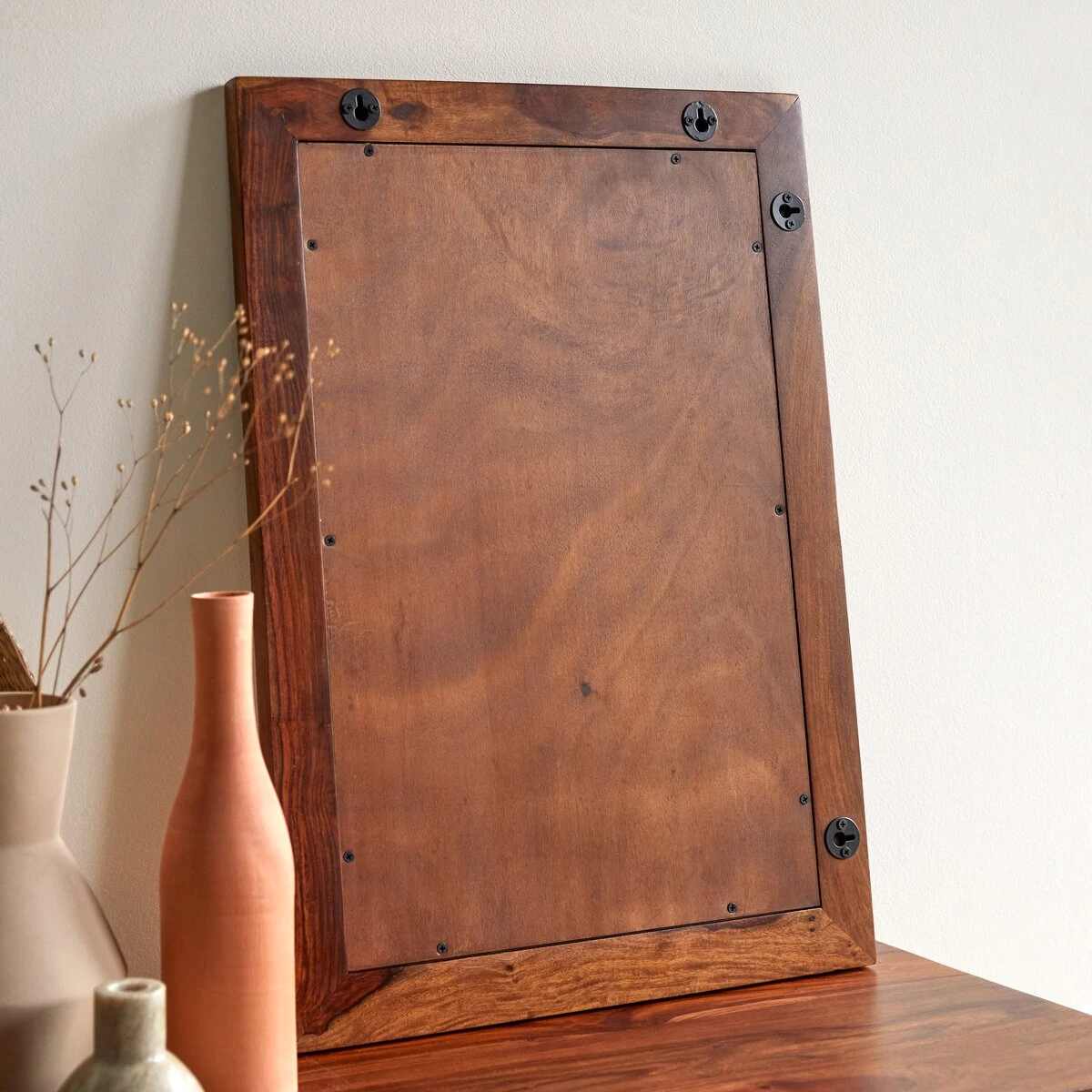 Kwarto - Miroir Déco En Palissandre Massif 70x50 Cm 3 Kwarto - Miroir Déco En Palissandre Massif 70x50 Cm – Image 3