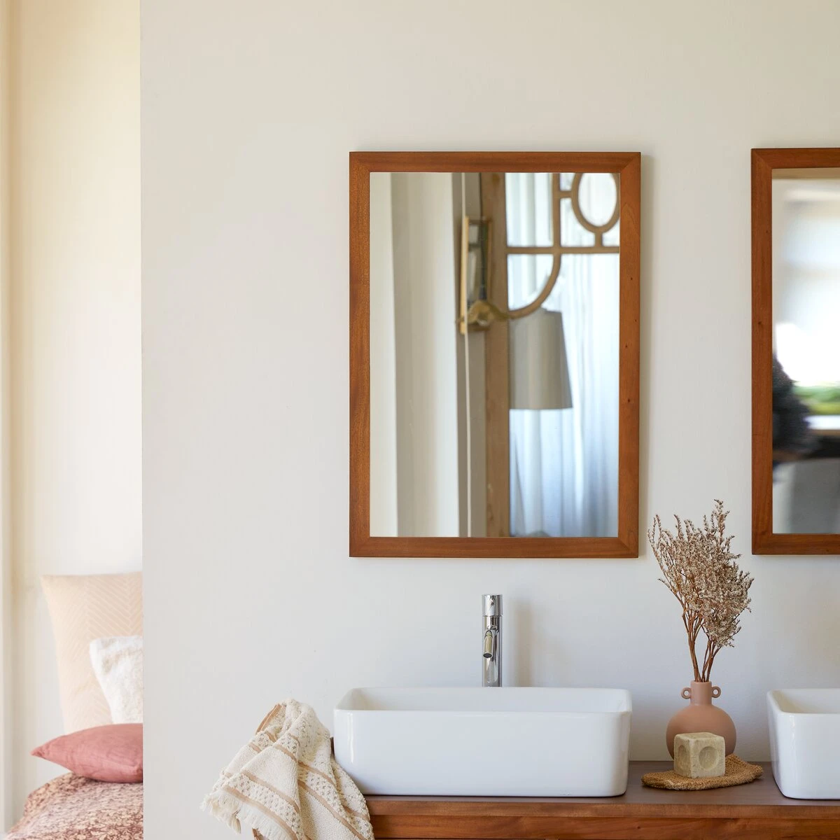 Loggia - Miroir En Acacia 70x50 Cm 1 Loggia - Miroir En Acacia 70x50 Cm