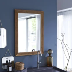 Karl - Miroir En Chêne Massif 70x50 Cm