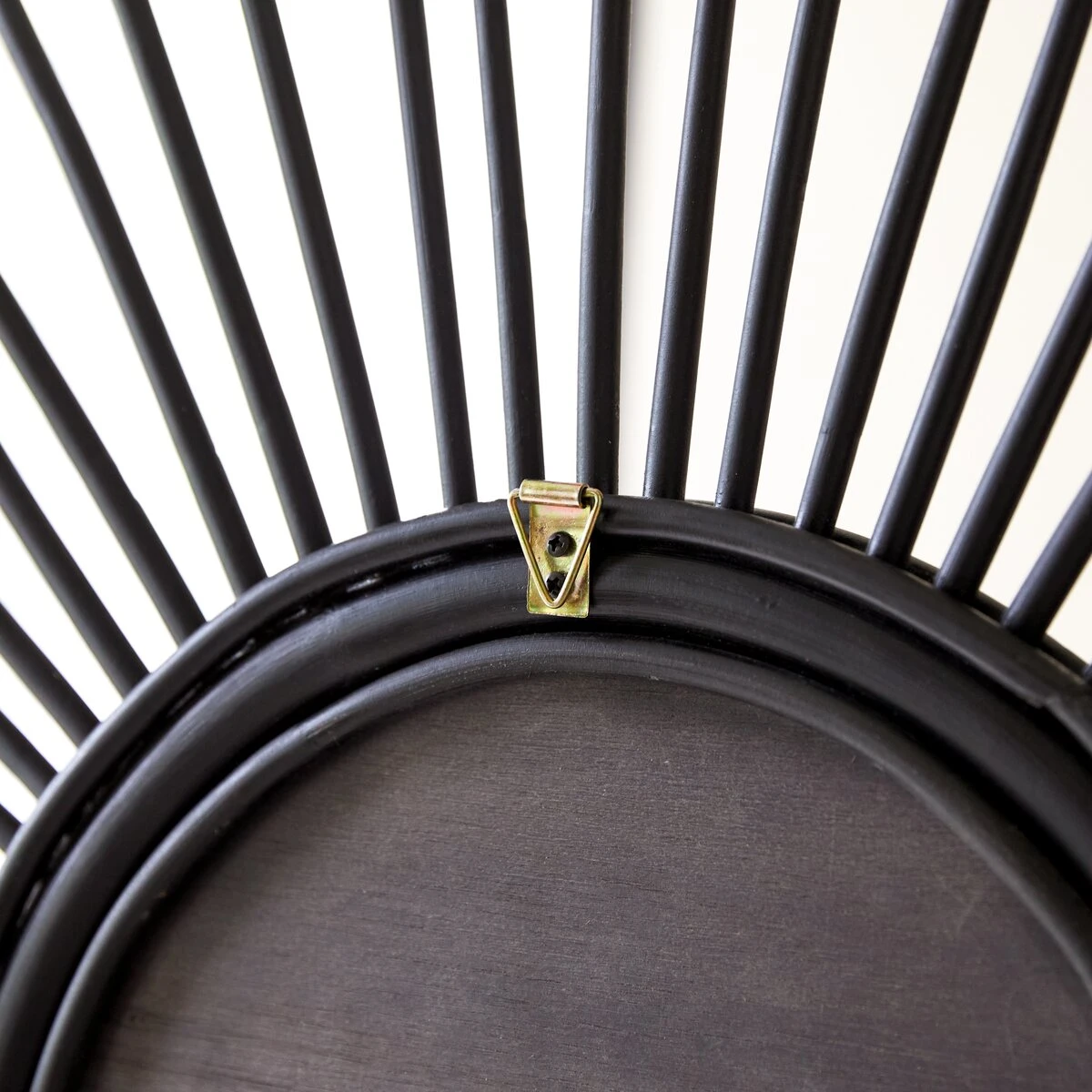 Isidore - Miroir En Rotin Noir 80 Cm 2 Isidore - Miroir En Rotin Noir 80 Cm – Image 2