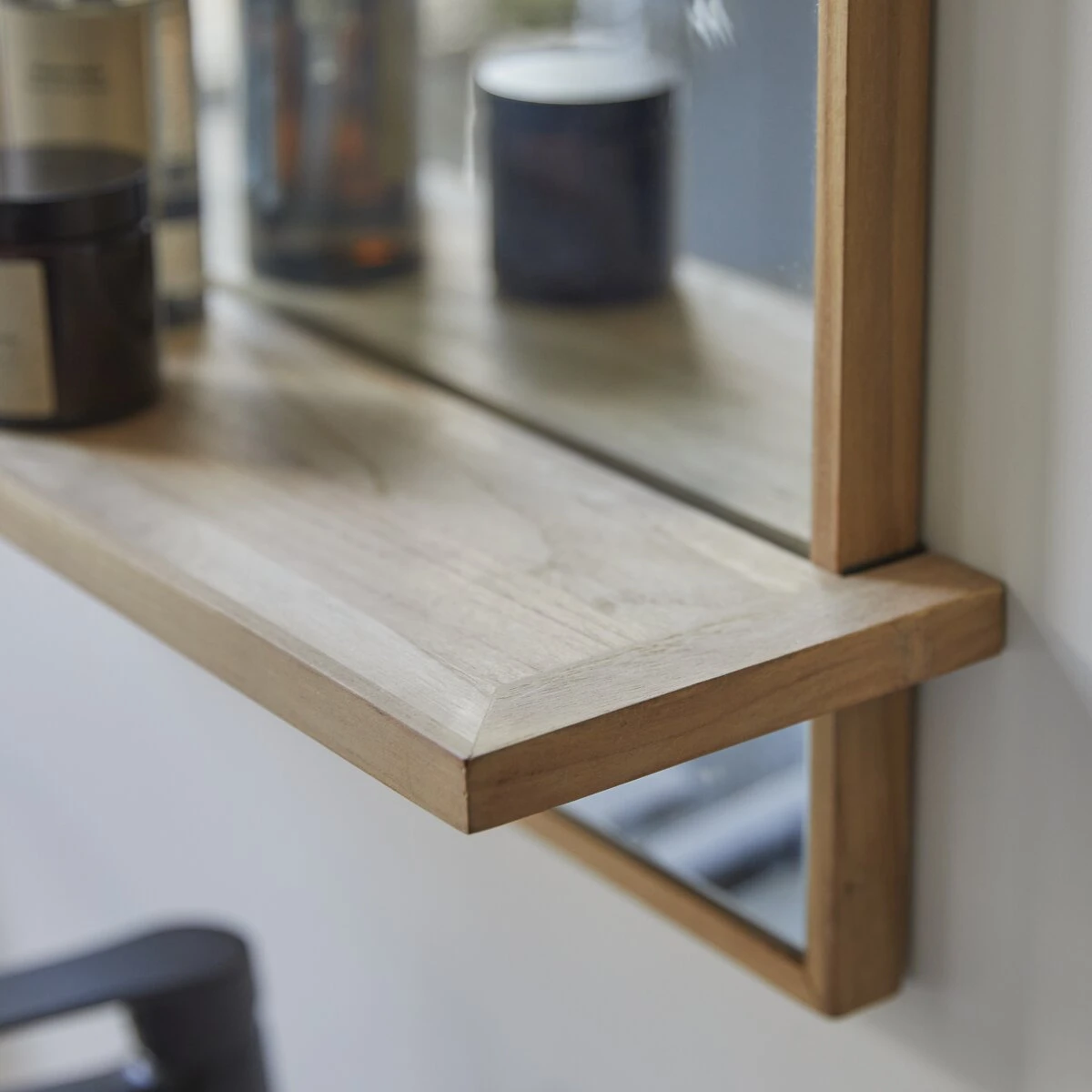 Galyno - Miroir En Teck 75x45 Cm 5 Galyno - Miroir En Teck 75x45 Cm â Image 5