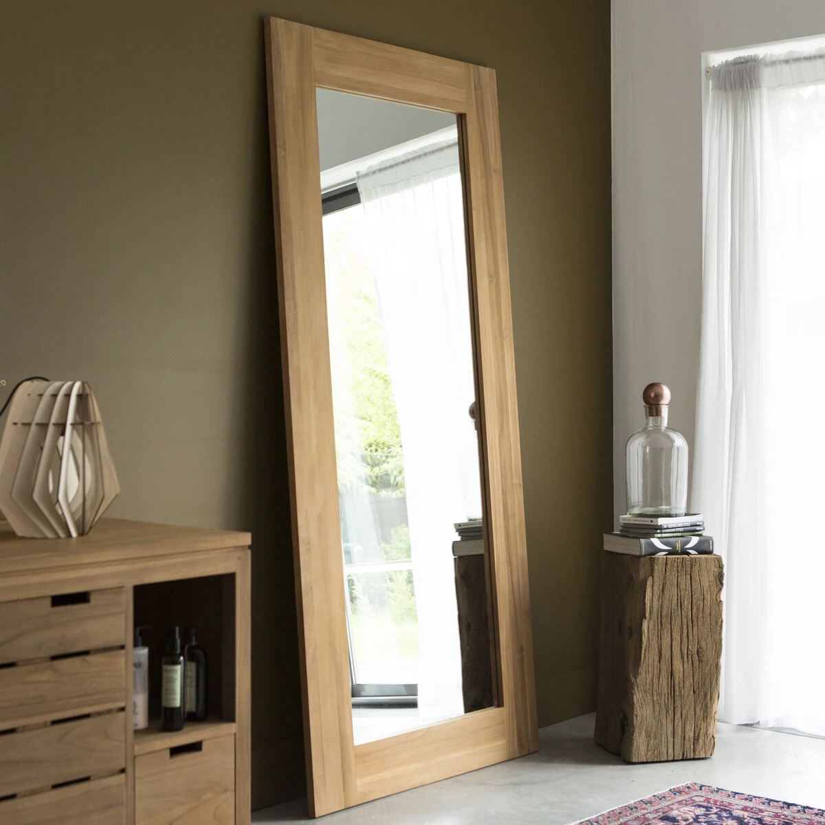 Square - Miroir En Teck Massif 200x90 Cm 2 Square - Miroir En Teck Massif 200x90 Cm – Image 2