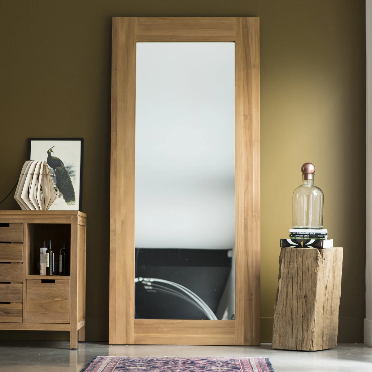 Square - Miroir En Teck Massif 200x90 Cm 1 Square - Miroir En Teck Massif 200x90 Cm