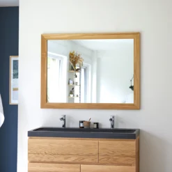 Tona - Miroir En Teck 120x90 Cm -Homezia Soldes Boutique 1200 1200 miroir en teck massif tona 120x90 cm 2