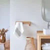 Kayu - Porte Serviette Mural En Teck Massif
