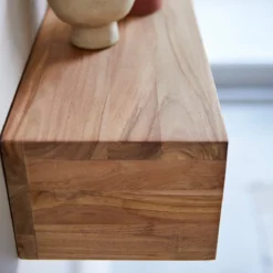 Ugo - Porte Serviette Mural En Teck Massif 100 Cm -Homezia Soldes Boutique 1200 1200 porte serviette mural en teck massif ugo 100 cm 2