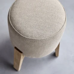 Drum - Pouf Linen En Chêne Massif -Homezia Soldes Boutique 1200 1200 pouf drum linen en chene 3