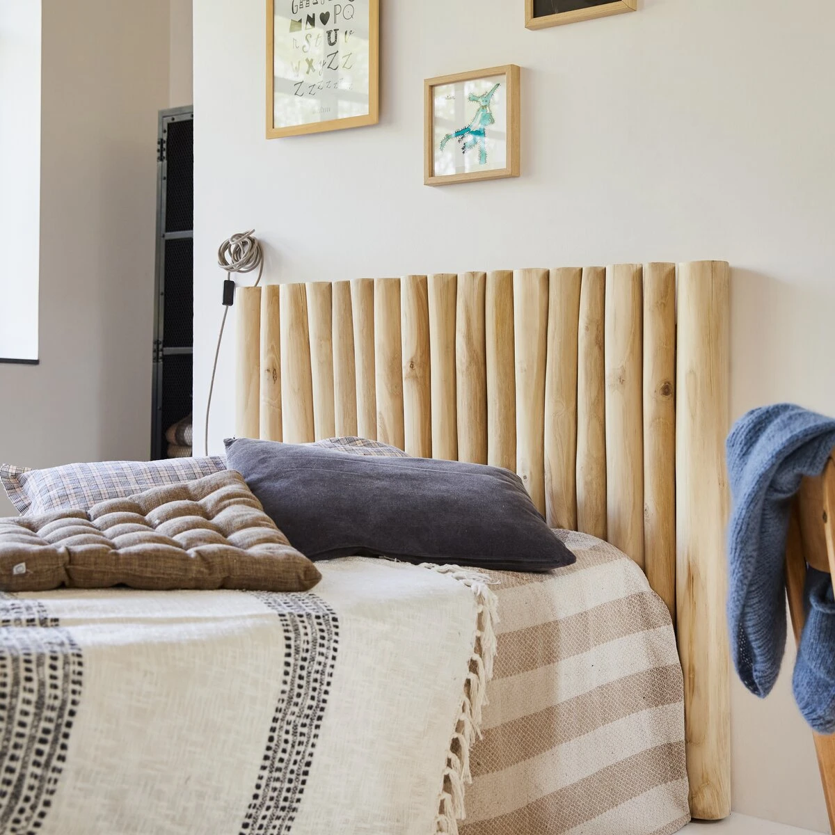 River - Tête De Lit Enfant En Teck Massif 120 Cm 4 River - Tête De Lit Enfant En Teck Massif 120 Cm – Image 4