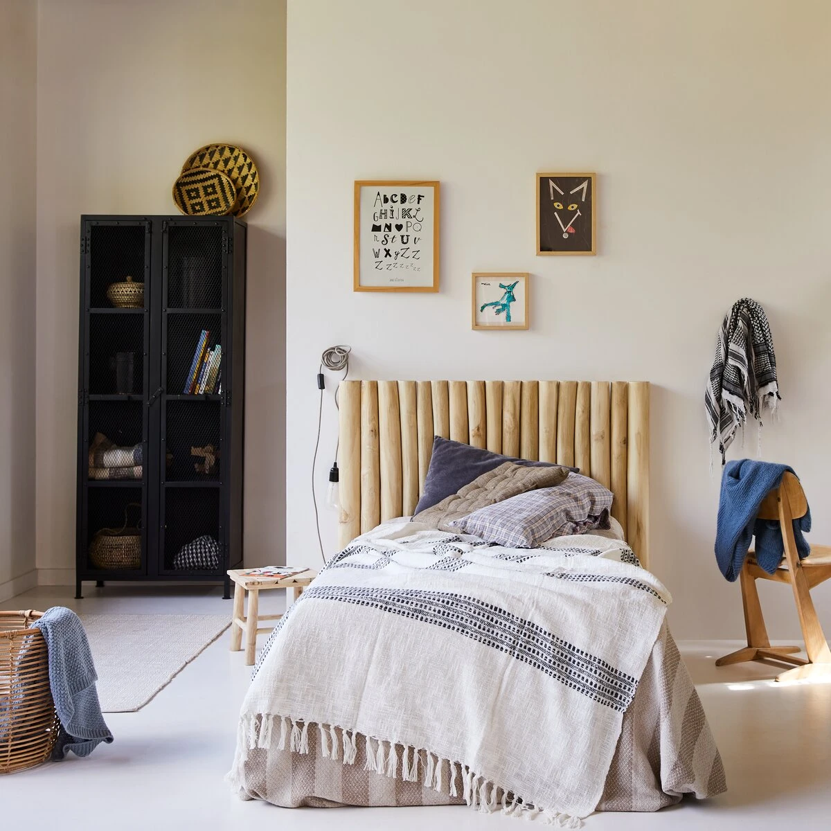 River - Tête De Lit Enfant En Teck Massif 120 Cm 1 River - Tête De Lit Enfant En Teck Massif 120 Cm