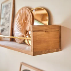 Sasha - Etagère Murale Enfant En Teck Massif 100 Cm -Homezia Soldes Boutique 1200 1200 sasha etagere murale enfant en teck massif 100 cm 2