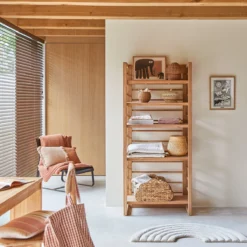 Sera - Bibliothèque Haute Enfant En Teck Massif