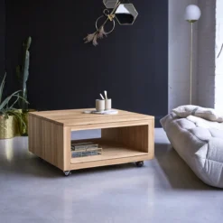 Anoa - Table Basse Carrée En Teck Massif -Homezia Soldes Boutique 1200 1200 table basse carree en teck massif anoa 3