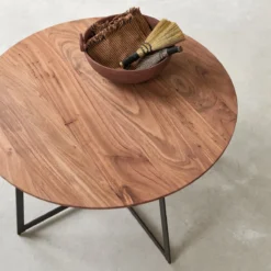 Temis - Table Basse En Acacia Massif -Homezia Soldes Boutique 1200 1200 table basse en acacia massif temis 3