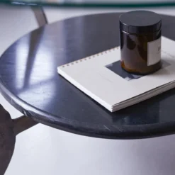 Ambre - Table Basse En Marbre Et Métal -Homezia Soldes Boutique 1200 1200 table basse en marbre et metal ambre 2