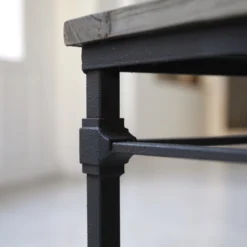 Gatsby - Table Basse En Orme Massif Et Métal -Homezia Soldes Boutique 1200 1200 table basse en orme massif et metal gatsby 4