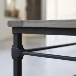 Gatsby - Table Basse En Orme Massif Et Métal -Homezia Soldes Boutique 1200 1200 table basse en orme massif et metal gatsby 7