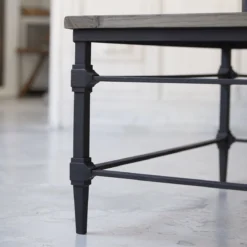 Gatsby - Table Basse En Orme Massif Et Métal -Homezia Soldes Boutique 1200 1200 table basse en orme massif et metal gatsby 8