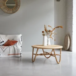 Lina - Table Basse En Rotin