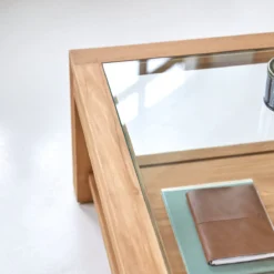 Perle - Table Basse En Teck Massif -Homezia Soldes Boutique 1200 1200 table basse en teck massif perle 4