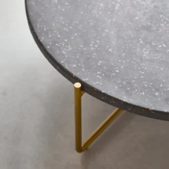 Anatole - Table Basse En Terrazzo Et Métal Grey -Homezia Soldes Boutique 1200 1200 table basse en terrazzo et metal anatole grey 5