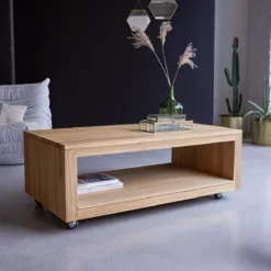 Anoa - Table Basse Rectangulaire En Teck Massif -Homezia Soldes Boutique 1200 1200 table basse rectangulaire en teck massif anoa 7